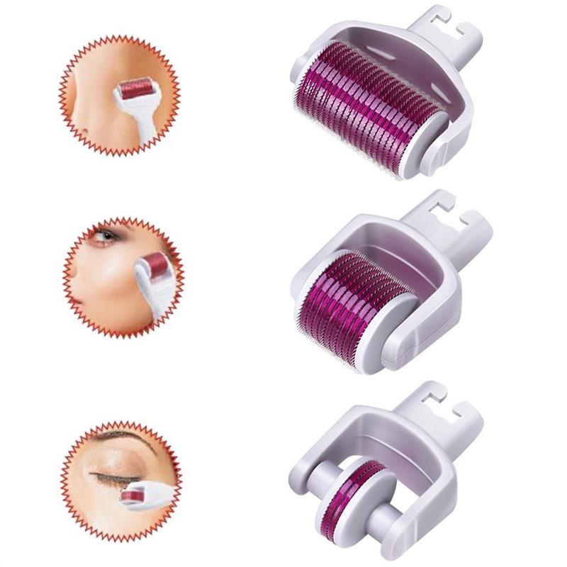 3 in 1 Skincare Micro Needle Roller Pins 0.5mm/1.0mm/1.5mm - Adrasse Cosmetics