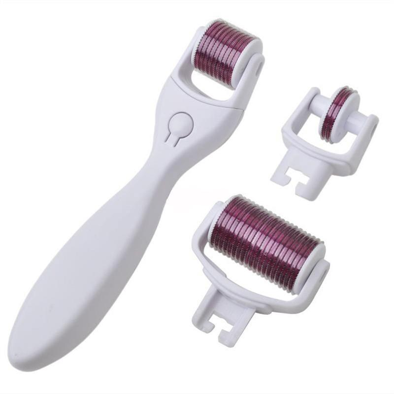 3 in 1 Skincare Micro Needle Roller Pins 0.5mm/1.0mm/1.5mm - Adrasse Cosmetics