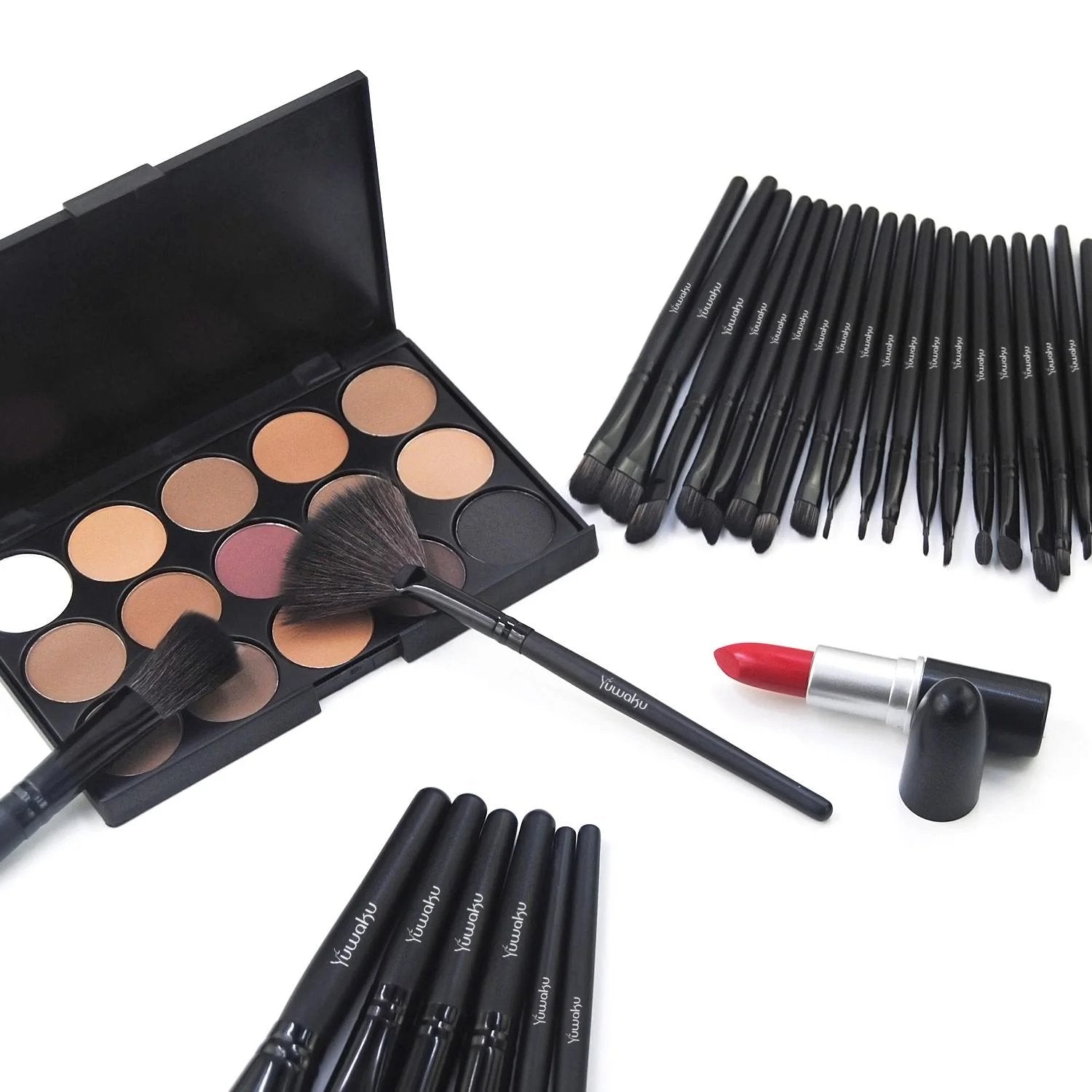 32pcs Facial Eye Shadow Eyeliner Foundation Makeup Brush Set - Adrasse Cosmetics