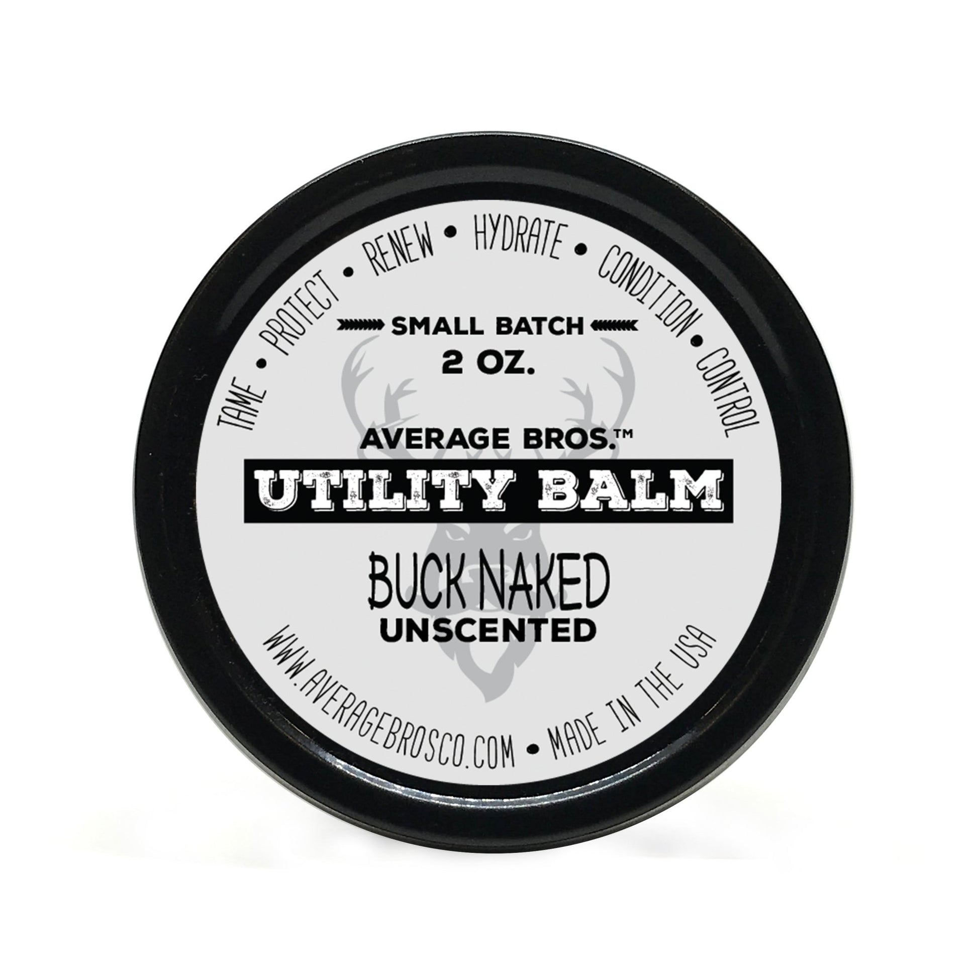 Buck Naked - Unscented Utility Balm - Adrasse Cosmetics