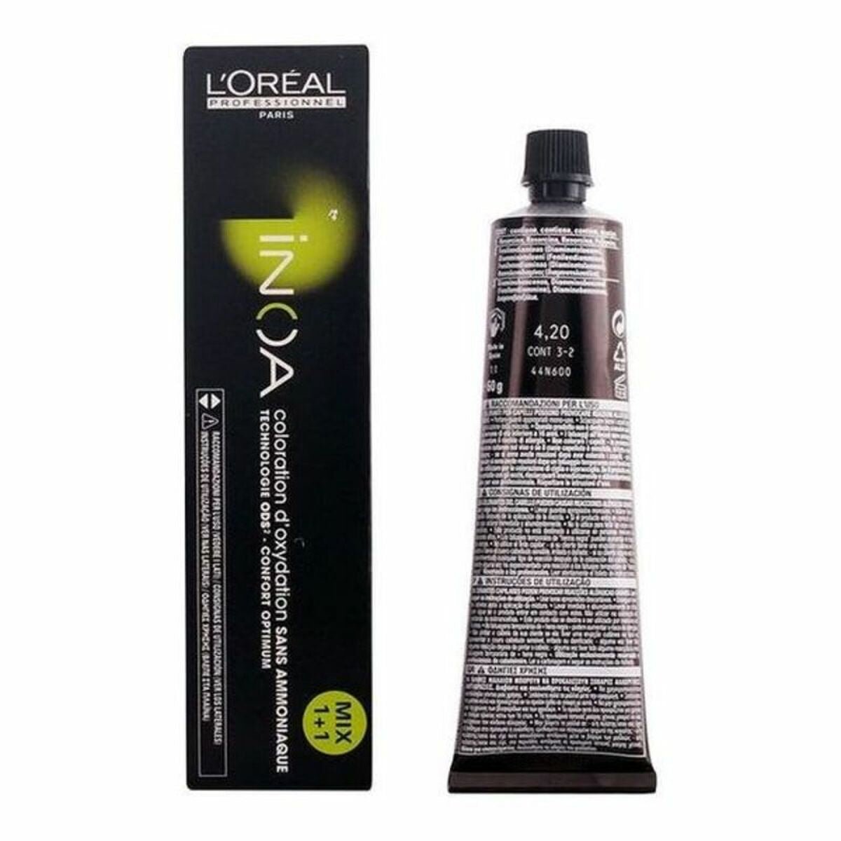 Dye No Ammonia Inoa L'Oreal Expert Professionnel Nº 4,20 - Adrasse Cosmetics