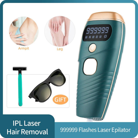 IPL Laser Epilator Painless 999999 Flashes Hair Removal Hair Remover - Adrasse Cosmetics