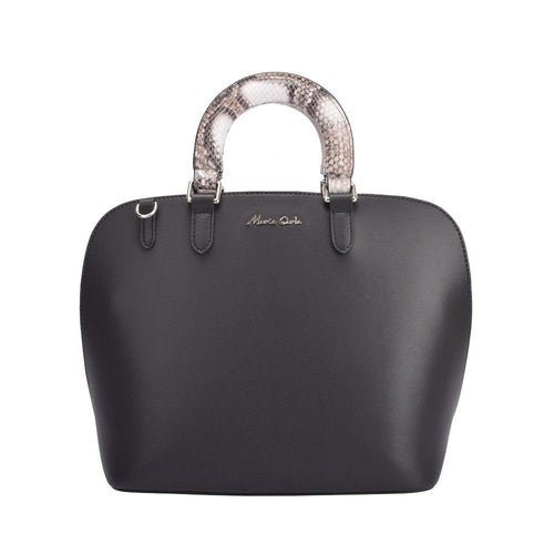 Maria Carla Woman's Fashion Luxury Leather Handbag, Smooth Leather - Adrasse Cosmetics