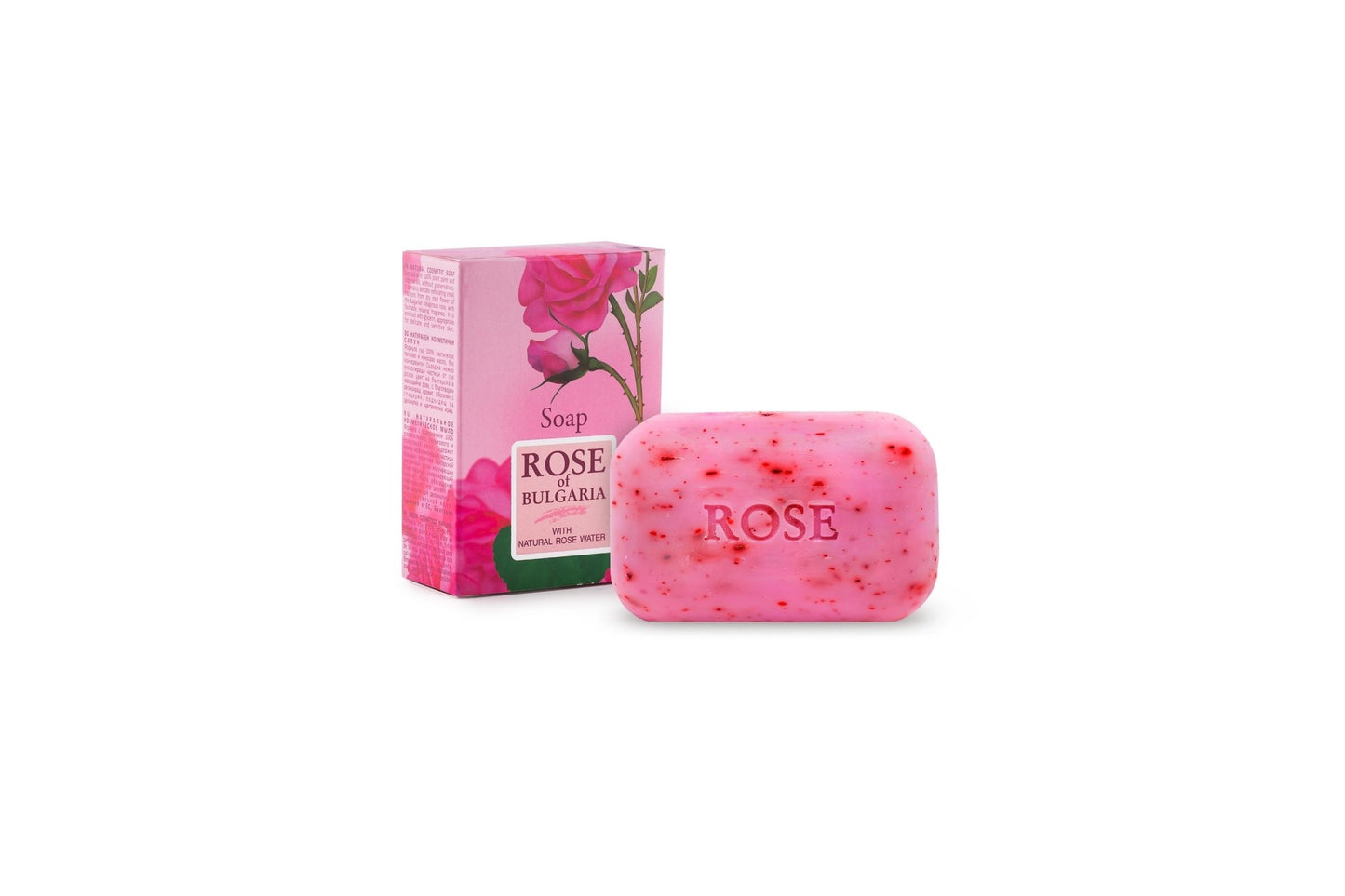 Natural Soap with rose water Rose of Bulgaria Biofresh - 40g. - Adrasse Cosmetics