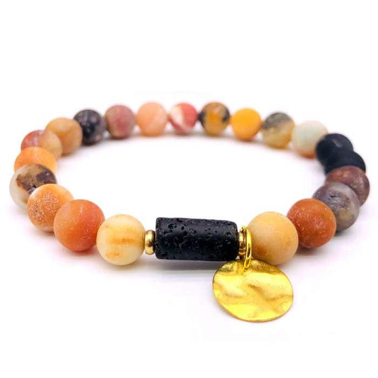 Sun Goddess Lava Stone Essential Oil Bracelet Amazon - Adrasse Cosmetics