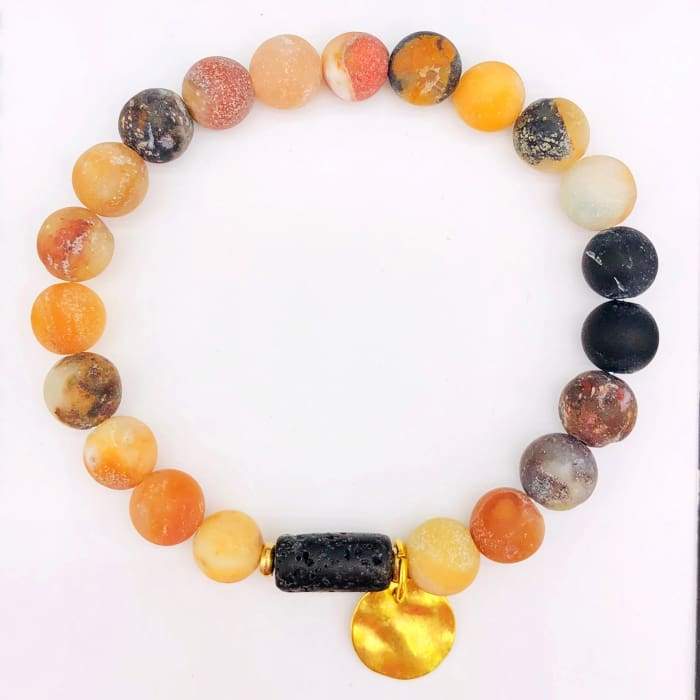 Sun Goddess Lava Stone Essential Oil Bracelet Amazon - Adrasse Cosmetics
