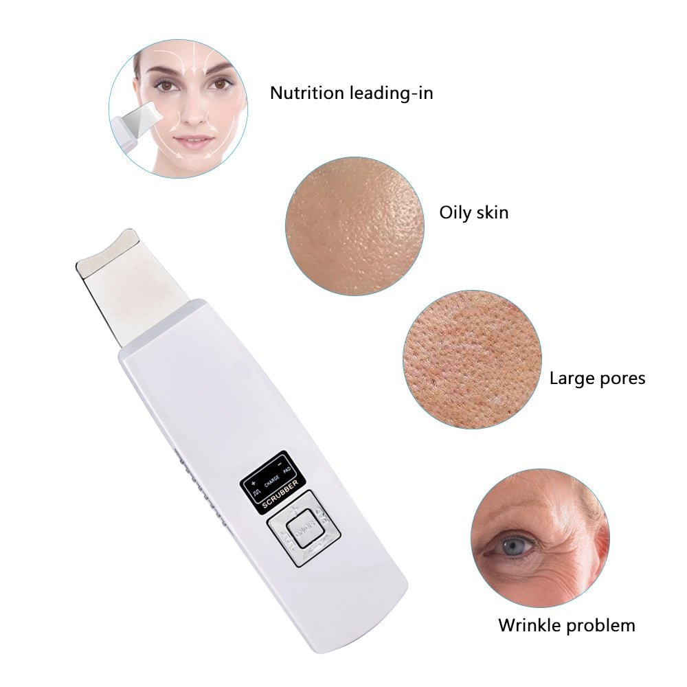 Ultrasonic Facial Skin Cleaner Exfoliating Pore - Adrasse Cosmetics