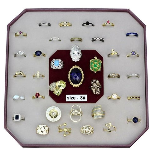 VK-040-SIZE8 - Assorted Brass Ring with Assorted in Assorted - Adrasse Cosmetics